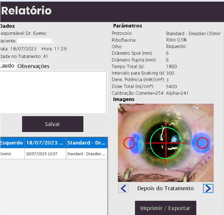 Tela do software 4